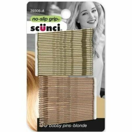 CONAIR/L&N SCUNCI NON SLIP BOBBY PINS BLONDE, 50PK 262285